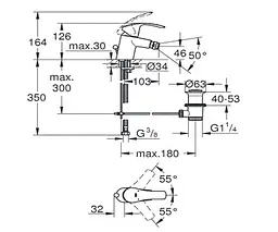 Змішувач для біде Grohe Eurosmart 32929002, Хром - мініатюра 2