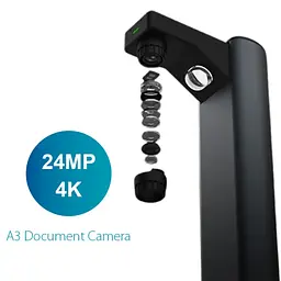 Сканер A3 Canon IRIScan Desk 7 Business (85MP, 600dpi, 5696x4272, 4K Camera, USB, книжковий, чорний) - мініатюра 4