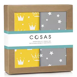 Багаторазові пелюшки дитячі YELLOW CROWN 2шт COSAS (4822052086650)