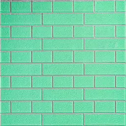Панель стінова Sticker Wall 700х700х5мм Зелена цегла зі сріблом SW-00001803