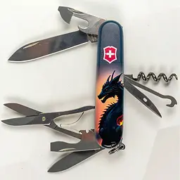 Ніж Victorinox Climber Zodiac 91мм 14функ Дракон в променях сонця - мініатюра 3