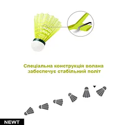 Набір Воланчиків Mavis 300 Newt NE-MAV-300 жовті 6 шт - мініатюра 2