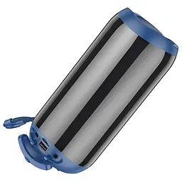 Портативна bluetooth колонка Borofone BR33 TWS з LED підсвічуванням синій - мініатюра 3