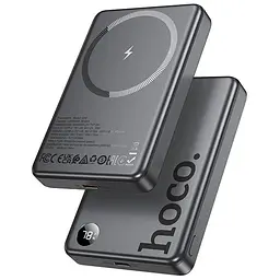Портативний ЗП Power Bank Hoco Q34 Clever PD20W з БЗП 10000 mAh Metal gray