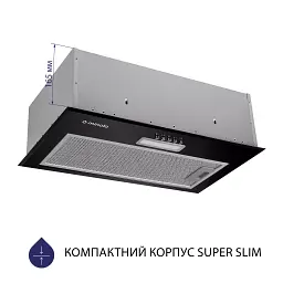 Витяжка повновбудована Minola HBI 5214 BL 700 LED - мініатюра 2