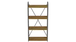 Етажерка 4/60 Ferrum-decor Серії Коннект 120x60x28 сірий ДСП Дуб Артізан 16мм (FRD-104250) - мініатюра 4