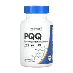 Витаминно-минеральный комплекс Nutricost Пирролохинолинхинон PQQ, 20 мг, PQQ, 30 капсул (NCS57025)