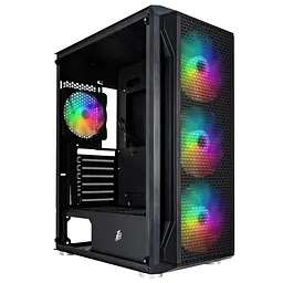 Корпус 1stPlayer X5-BK-4F1-PS-600FK-EU Black 600W (X5-BK-4F1-PS-600FK-EU) 600 Вт