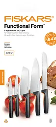 Набір кухонних ножів Fiskars Functional Form ™ 5 шт 1057558 - мініатюра 3