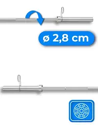 Гриф олімпійський прямий Thunder 220/50 (SG-O-220/50) - мініатюра 7