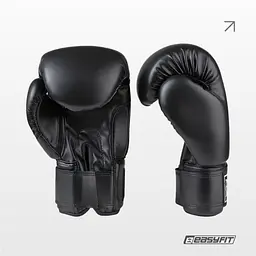 Боксерські рукавички Everlast 12 унцій (12 oz) чорні - мініатюра 3