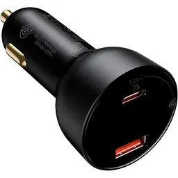 Автомобільний зарядний пристрій Baseus Superme Digital Display PPS USB-A/USB-C 100W [CCZX-01] [97051] - мініатюра 2
