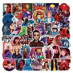 Стікерпак Дуже дивні справи Набір наклейок GeekLand Stranger Things 50 штук - мініатюра 2
