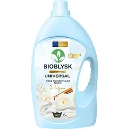 Гель для прання BIOBLYSK 5л Без фосфатів Universal & Rose Sandalwood Niche Perfume