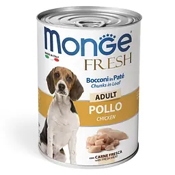Консерва для дорослих собак всіх порід Monge Dog Fresh Adult з куркою 400 гр