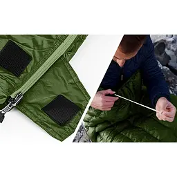 Спальний мішок з натуральним пухом Naturehike CWM295 CNK2300SD013, зелений - мініатюра 5