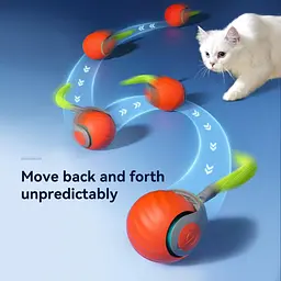 Перезаряджається інтерактивна котяча голочка синього кольору Speedy Sprint Ball Toy для Cat Type-C - мініатюра 6