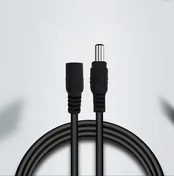 Кабель-подовжувач для відеоспостереження Electrex DC-DC 5.5x2.1 мм 30 м Чорний (30mDC55x21) - мініатюра 3