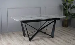 Стіл обідній Prestol Спиріт розкладний 180/230x90x76 см сірий чорні ніжки - мініатюра 6