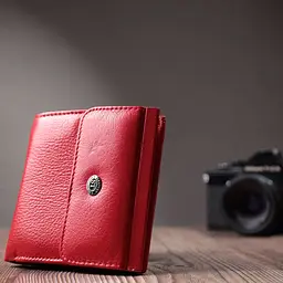 Зручне жіноче портмоне з натуральної шкіри ST Leather 22723 червоний - мініатюра 9