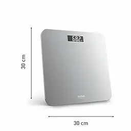 Tefal Веси Tefal підлогові Premiss, 160кг, AAAx2 в комплекті, скло, сірий - мініатюра 3