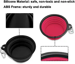 Складна силіконова миска для собак Rest-Eazzzy Collapsible Bowls for Travel - мініатюра 4
