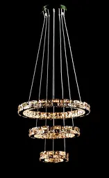 Світлодіодна люстра Splendid Ray L50604J/500+350+200/3 LED з кришталем, хром, 100 Вт, з пультом і димером - мініатюра 5