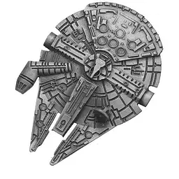 Брошка Falcon Корабель Сокіл Тисячоліття Millennium Falcon Зоряні війни Star Wars SW 16.72 - мініатюра 2