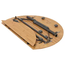 Складний стіл Bo-Camp Poundbury Round 90x90 cm Brown (1404656), Коричневий - мініатюра 4