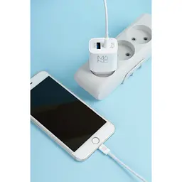 Зарядний пристрій Make 45 W PD + QC White - мініатюра 3