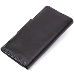 Шкіряне глянсове портмоне Grande Pelle 11471 чорний - мініатюра 5