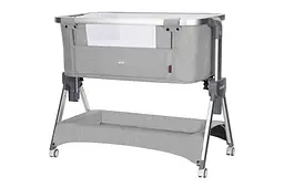 Дитяче ліжечко приставне CRL-16401 "Aria" Silver Grey CARRELLO