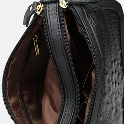 Жіноча шкіряна сумка Borsa Leather K1211-black - мініатюра 5