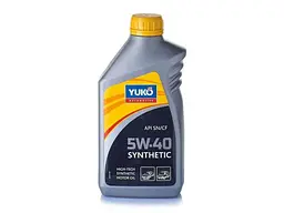 Масло моторне синтетичне YUKO 5W-40 1л SYNTHETIC API SN/CF