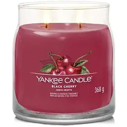 Свічка Yankee Candle Medium Black Cherry Чорна вишня 368 г (1701391E) - мініатюра 2