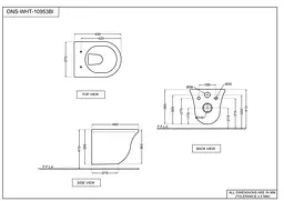 Підвісний унітаз Jaquar Ornamix Rimless із сидінням Soft Close ONS-WHT-10953BI, білий - мініатюра 2