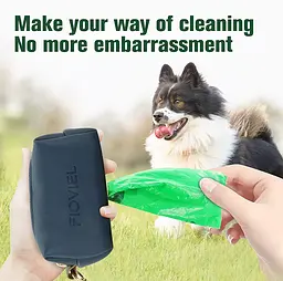 Диспенсер для біопакетів Fioviel dog poop bag dispenser синій - мініатюра 3