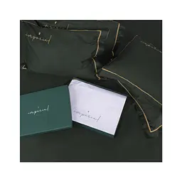 Постельное белье MirSon Сатин Imperial Satin Emerald 160х220 полуторный Евро (2200008576226) - миниатюра 10