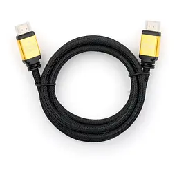 Кабель мультимедійний HDMI M to HDMI M 1.8m V2.0 Vinga (VCPDCHDMI2VMM1.8BK) - мініатюра 1