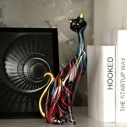 Декоративна статуетка MBM My Home Кішка (DH-ST-21 M COLOR) - мініатюра 3