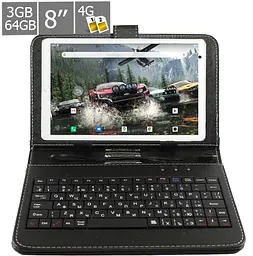Планшет-телефон Hoozo MT PRO Pad 8 LTE 3/64 Pink + Чохол-клавіатура - мініатюра 2