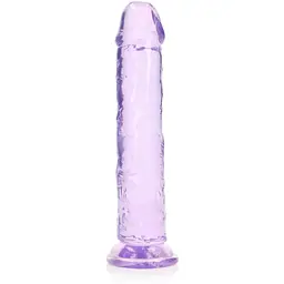 Фалоімітатор RealRock Crystal Clear, 25 см (фіолетовий)