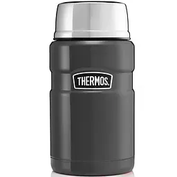 Термос харчовий Thermos Stainless King 710 ml Gun Metal з ложкою