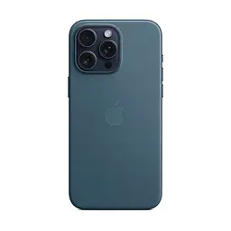 Чехол для Apple iPhone 15 Pro Max, FineWoven Case with MagSafe, синий, защитная накладка из материала FineWoven, противоударный, для iPhone, защита всего корпуса, поддержка беспроводной зарядки и MagSafe, (ARM71990) - мініатюра 5