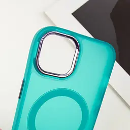 Чохол TPU+PC Lily with MagSafe для Apple iPhone 14 (6.1) Green - мініатюра 5