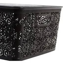 Кошик Violet House Ажур Dark Grey 14 л (0504 №4 Ажур DARK GREY б/кр. 14 л) - мініатюра 3