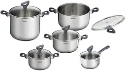 Набір посуду Daily Cook, 10предметів, нержавіюча сталь, бакеліт, скло Tefal kuh0016928
