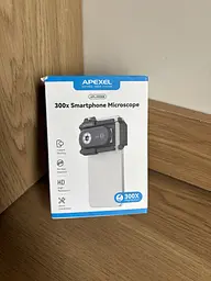 Мікроскоп для смартфона APEXEL APL-MS300 з 300X збільшенням та LED підсвіткою кліпса лінза на камеру (SKU-148) - мініатюра 10