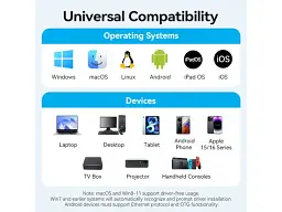 Мережева карта Vention USB Type-C to RJ-45 Gray (CFPHB) - мініатюра 5