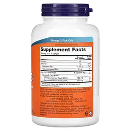 Молекулярно Дистильована Омега 3 Omega-3 Enteric - 180 софтгель Now Foods - мініатюра 2